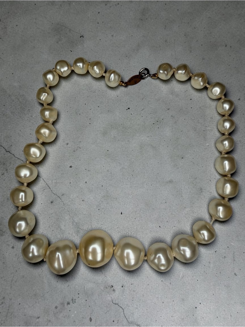 MARELLA Cream Pearl Baroque Necklace